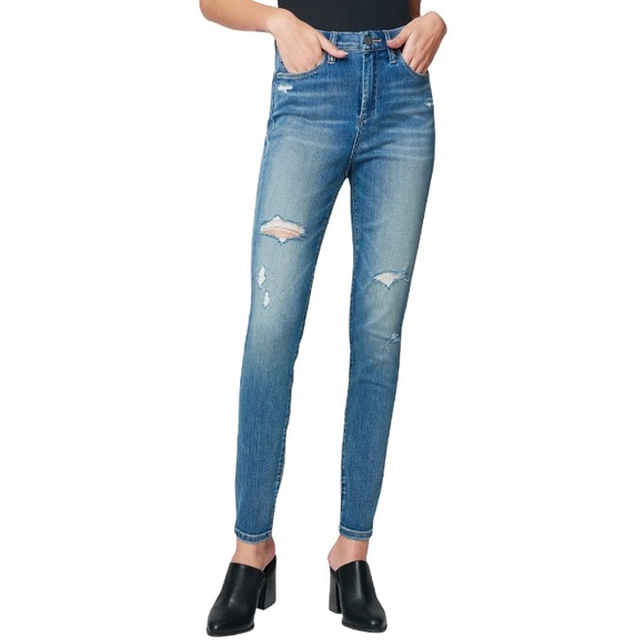 BLANK NYC - The Bond Mid Rise Skinny Jeans In Dangerous Game - Picture 6 of 12